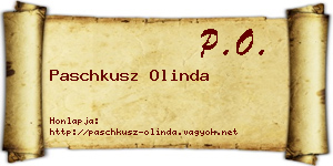 Paschkusz Olinda névjegykártya